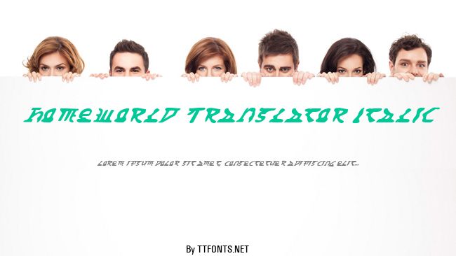 Homeworld Translator Italic example